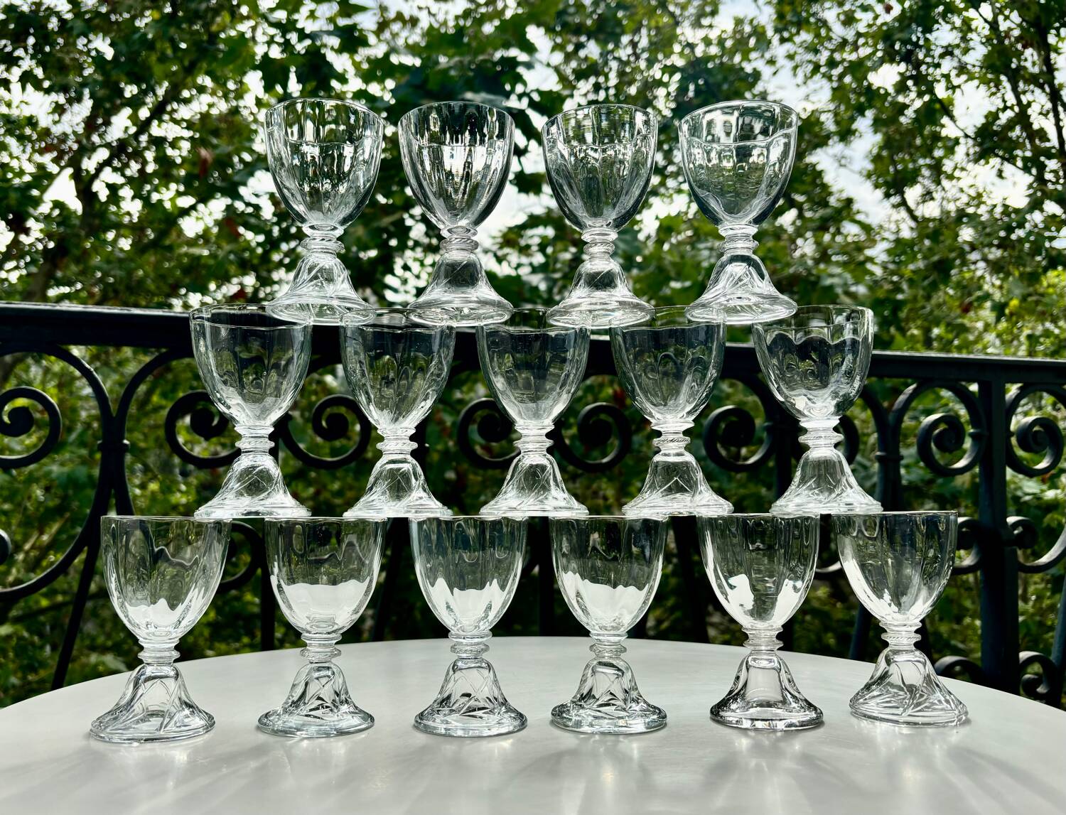 Verres Saint Louis Crystal modèle Cluny