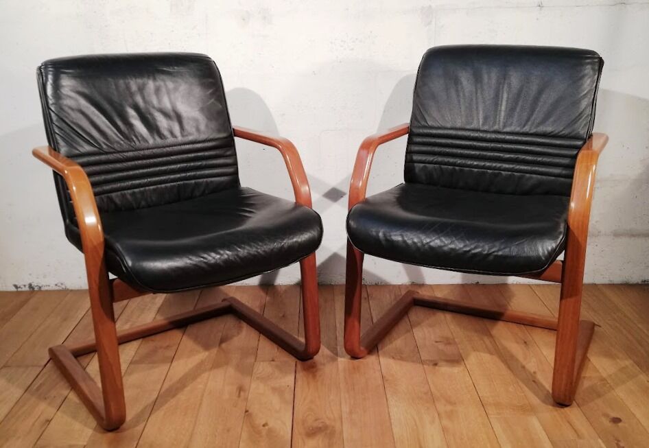 Fauteuil vintage en cuir