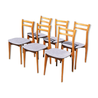 Series of six vintage chairs