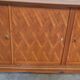 Enfilade 4 portes 1950-1960 pieds compas merisier