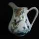 LIMOGES MILK JUG MICHELAUD FRERES Exotic Bird Motif "Indiana"