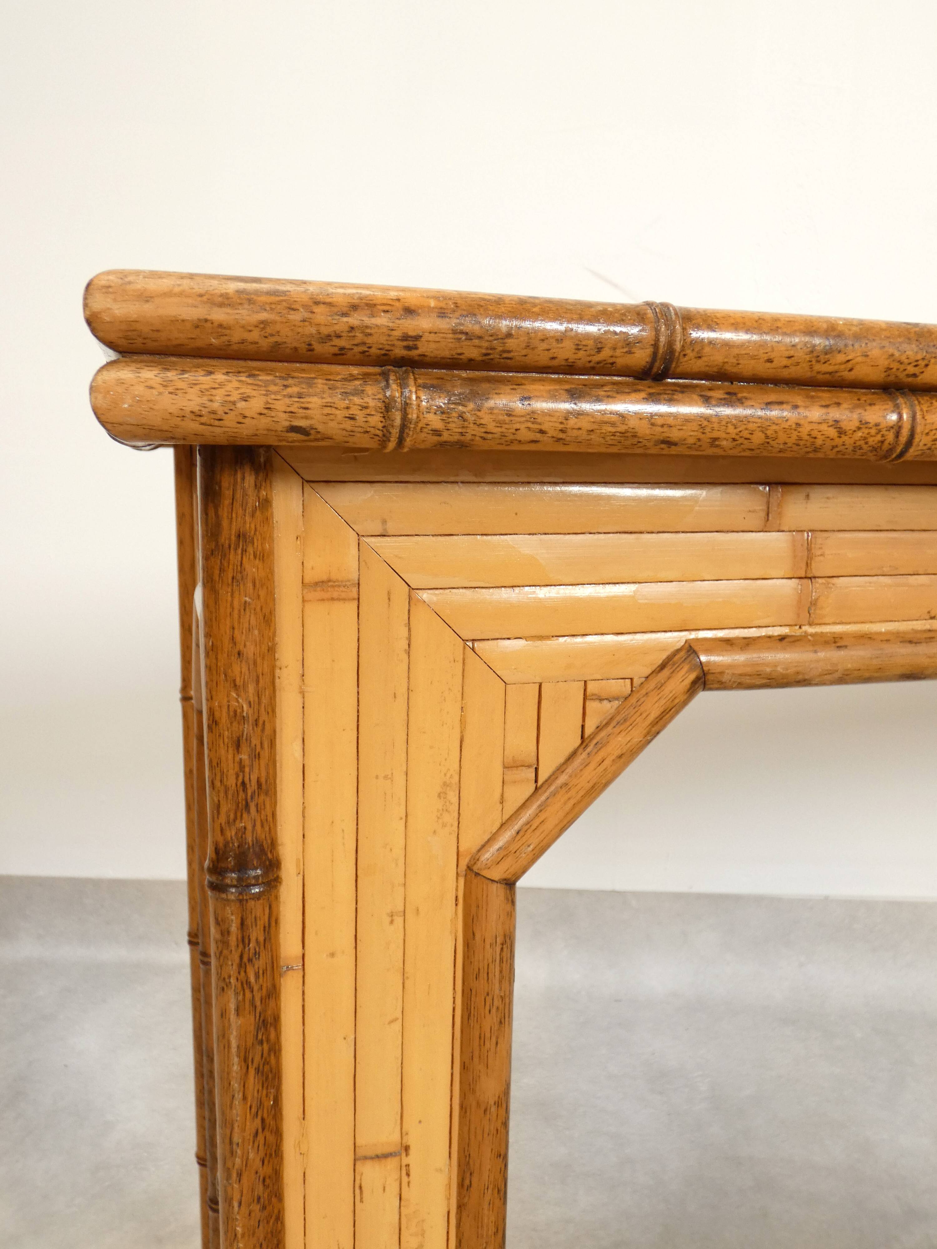 Dressoir console and side table bamboo