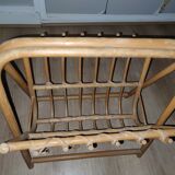 Rattan magazine holder