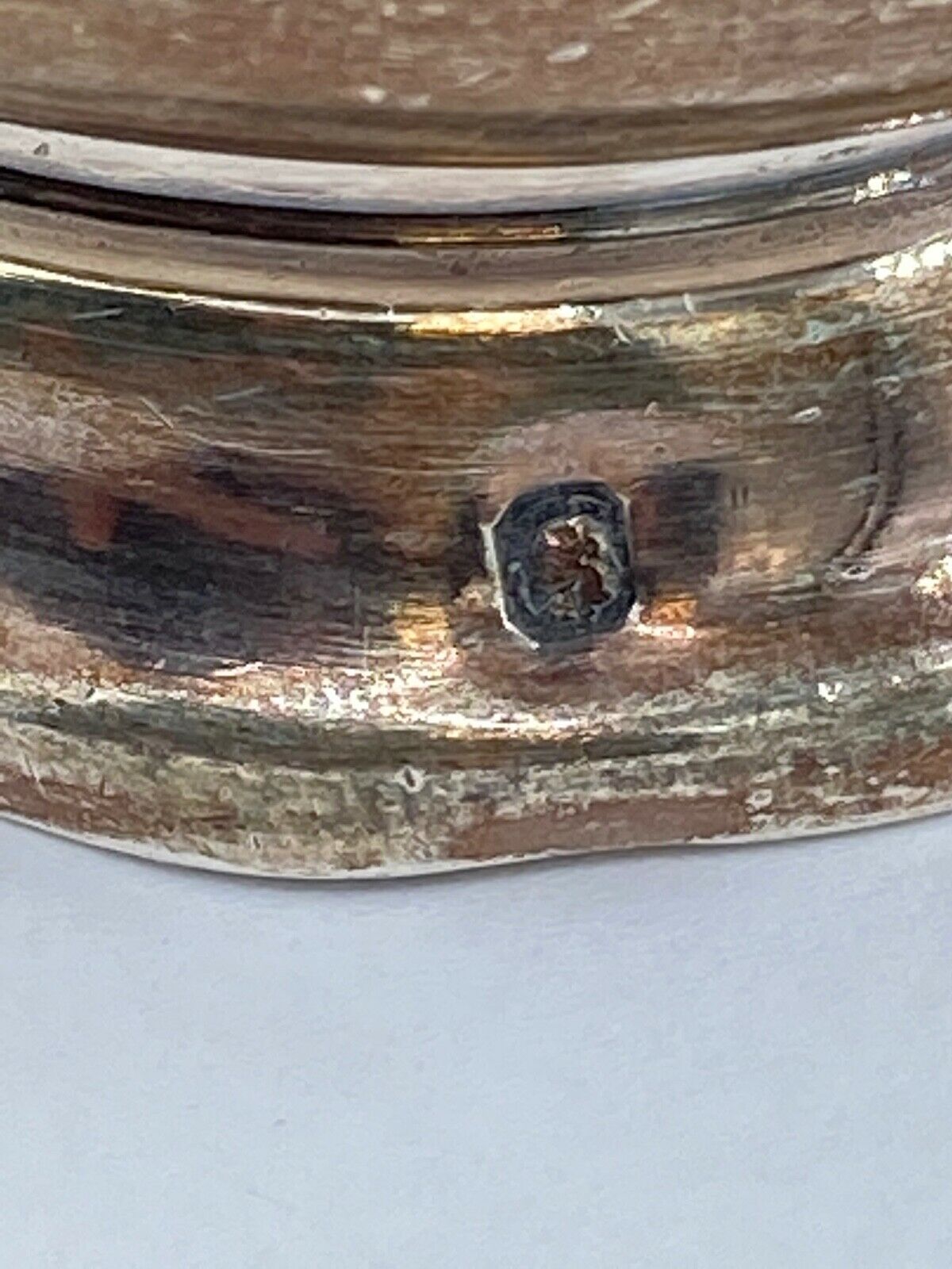 Timbale gobelet christofle en argent poinçon minerve losange Selency