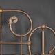 Antique 19thc victorian pair of brass coat stands c.1890