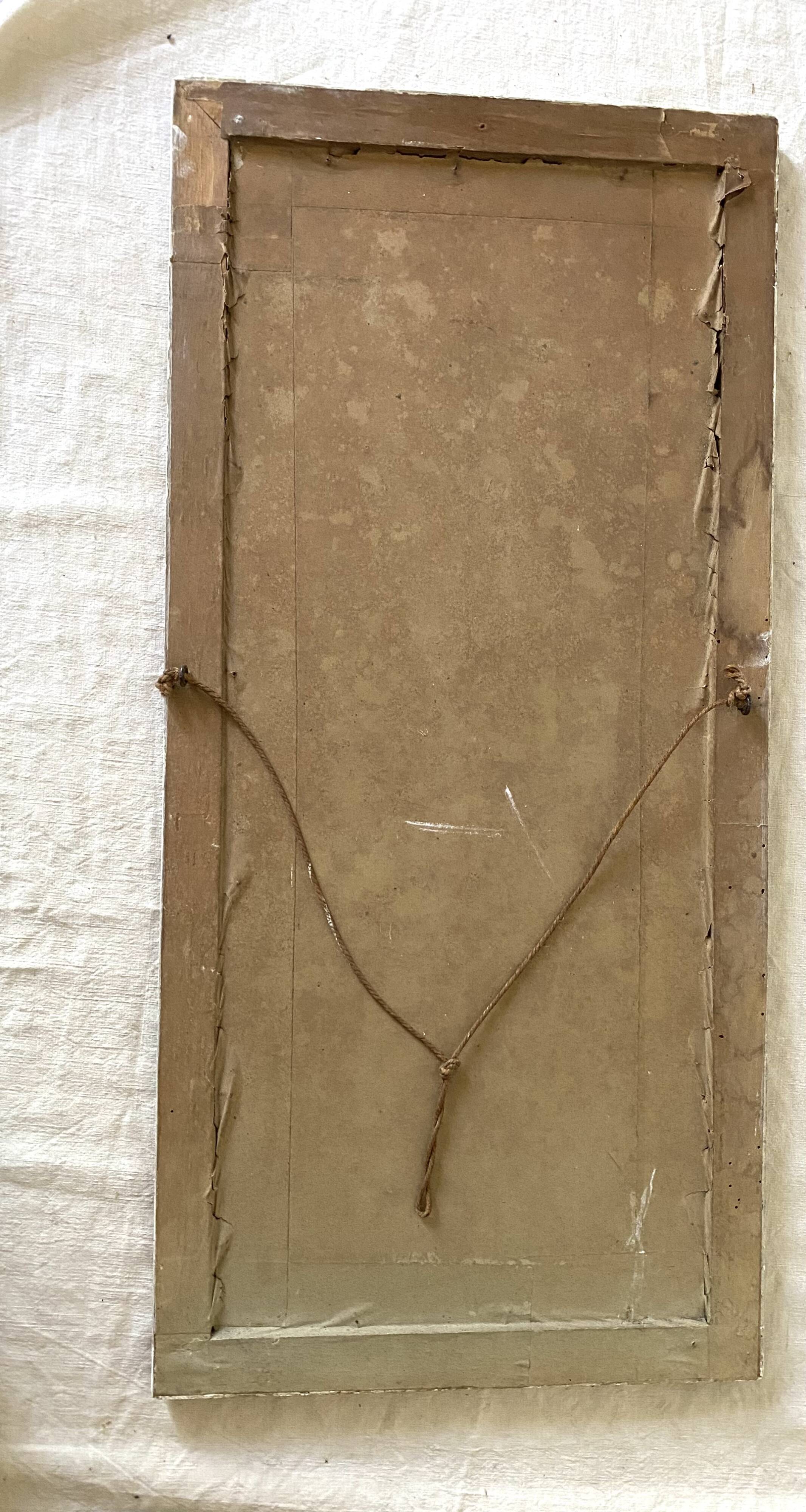 Triptych of old watercolors, flowers, 19th century