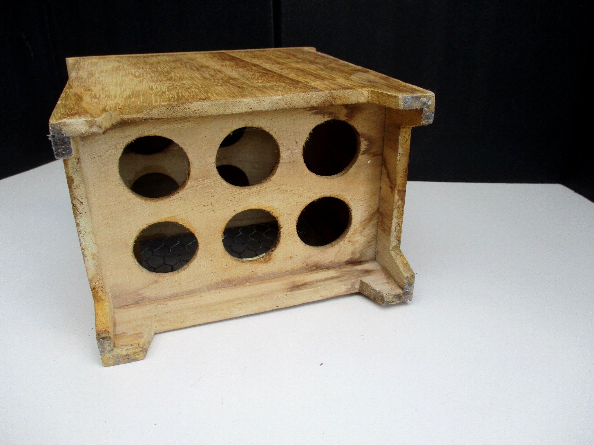 Natural wooden egg-eating