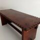 Low brutalist stool in the style of Charles Dudouyt.