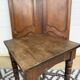 Small antique side table - turned legs - Louis XII inspiration