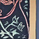 Guillain Siroux, Pink Face, mixed technique, 1950s