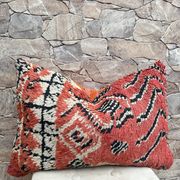 Housse de coussin Kilim berbère vintage : Coussin en laine marocaine