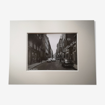 Photographie 18x24cm - Tirage argentique noir et blanc - Paris - Rue de la Boétie - Années 1950-1960