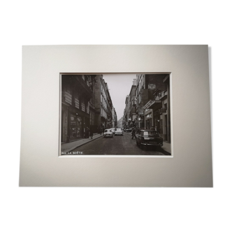 Photographie 18x24cm - Tirage argentique noir et blanc - Paris - Rue de la Boétie - Années 1950-1960