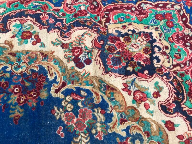 Persian vintage mahal rug handmade 258x373 cm