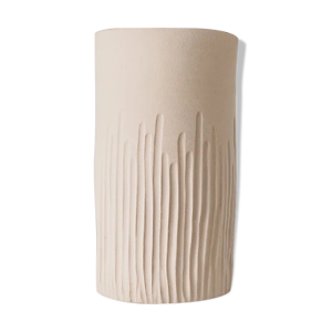 Vase stripe beige - Claycraft