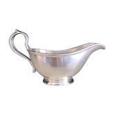 Saucière en métal argenté Detjen, années 30