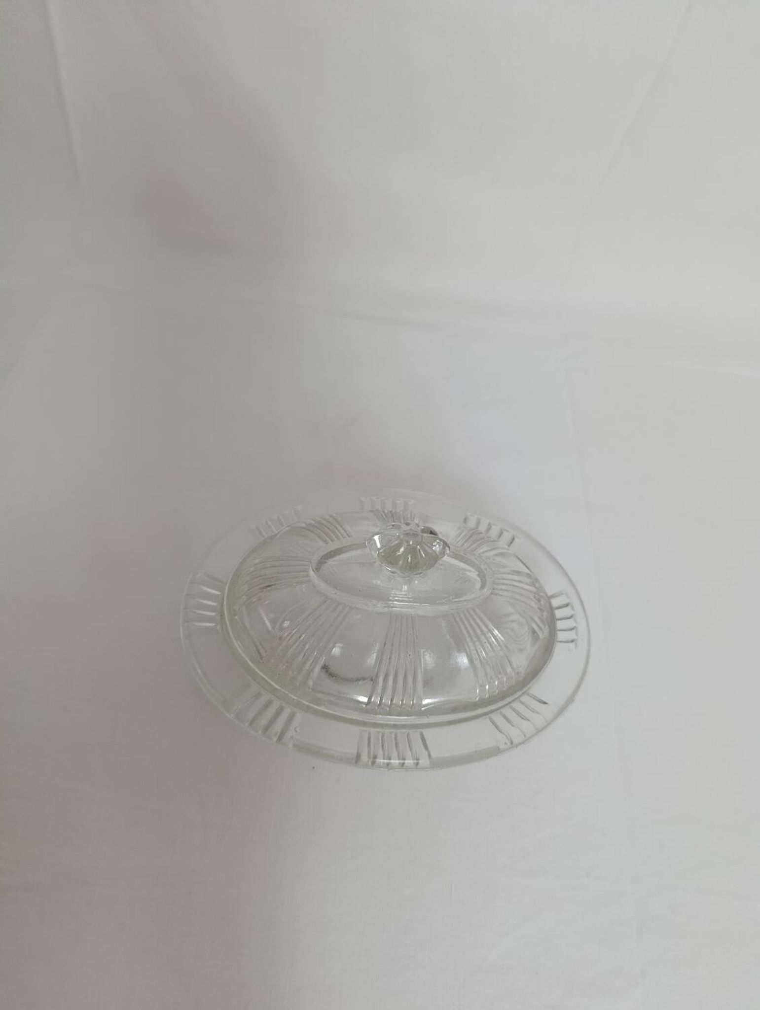 Crystal sugar bowl