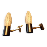 Pair of 1960s wall lights