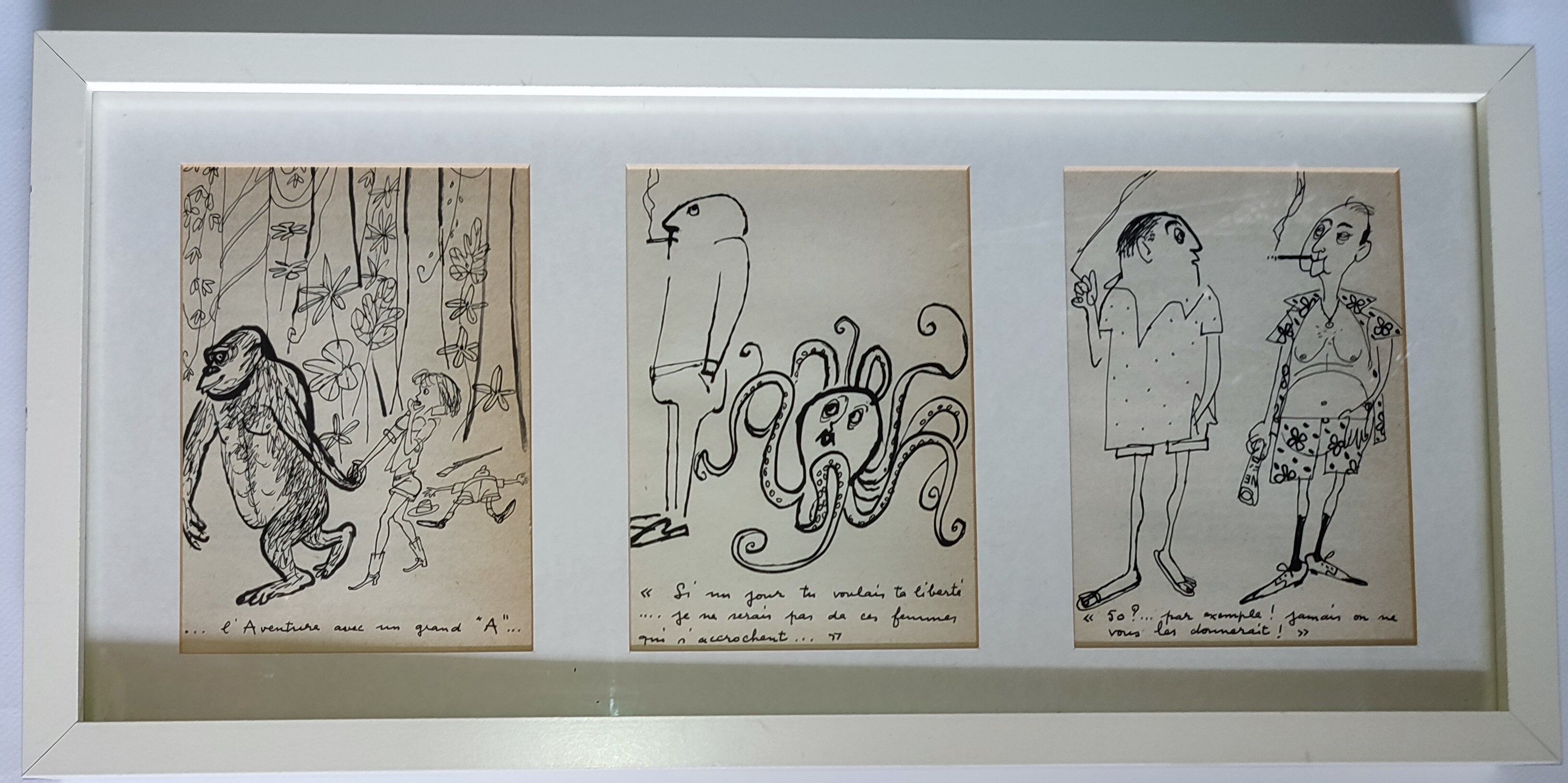 Illustrations daninos triptych " adventure, possession, ..."