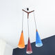 Vintage Holmegaard pendant lamp by E. Jacob, Denmark, 1960s.