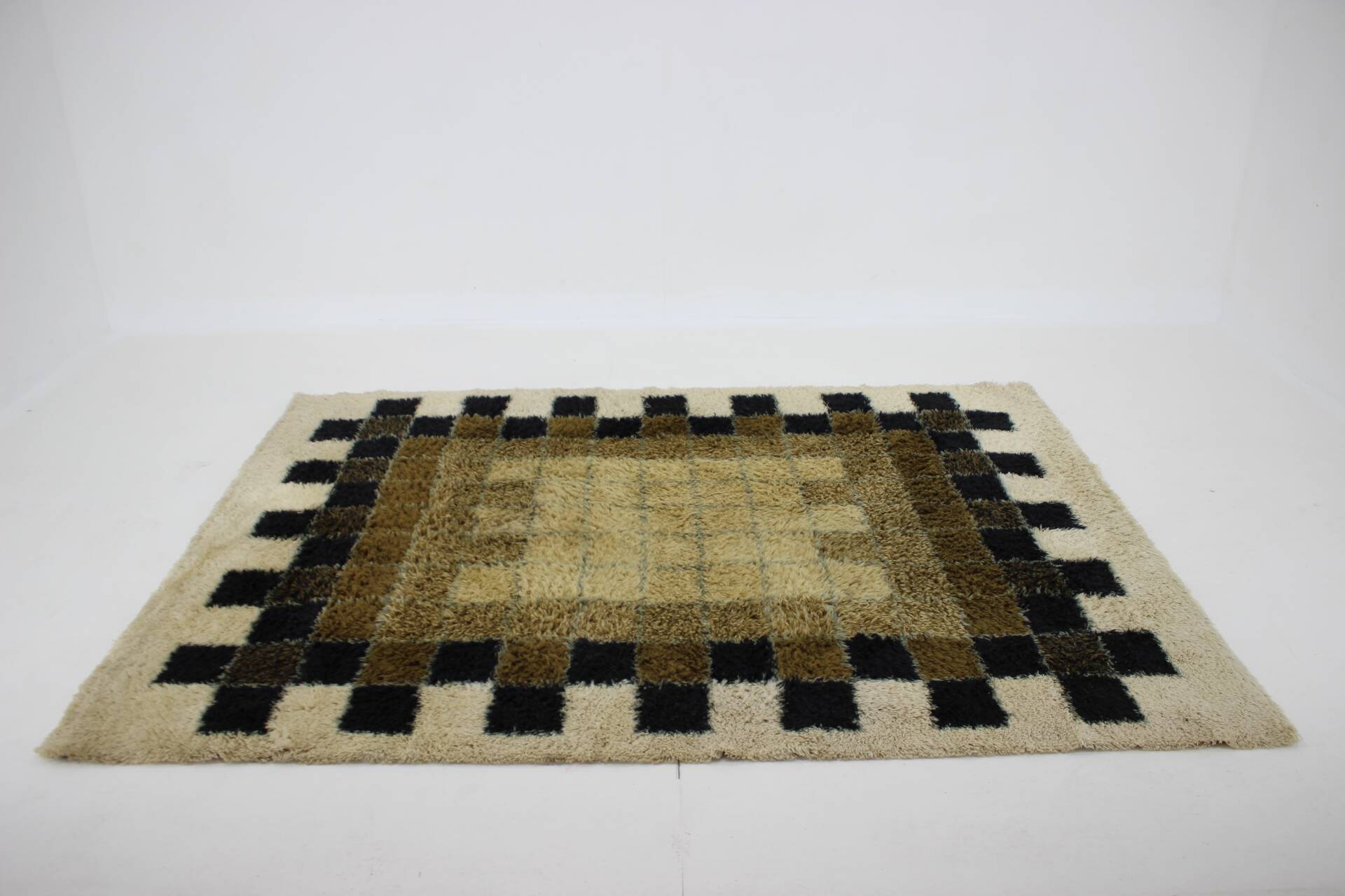 Tapis abstrait en laine des années 1960 par Hojer Eksport Wilton, Danemark