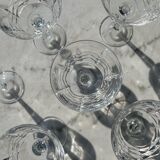 Lot 6 verres en cristal
