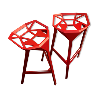 Tabourets Stool One Konstantin Grcic édités par Magis fabrication italienne