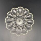 Plat/Coupe Pâquerette en verre transparent