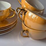 Service à café en porcelaine irisé 12 pièces 