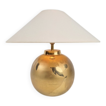Vintage Sphere Brass Table Lamp by Louis Drimmer, France, 1970s