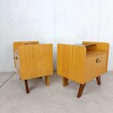 Set of two vintage 60s bedside tables