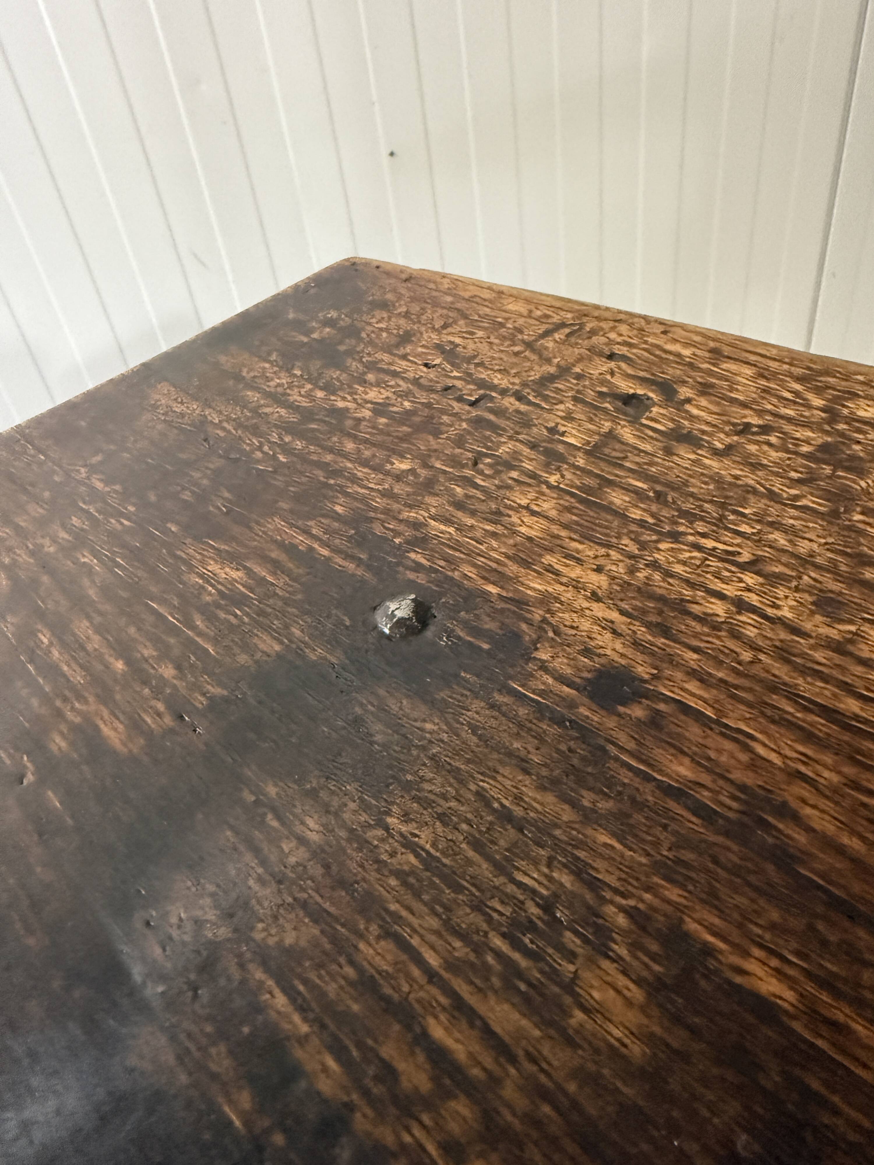 Brutalist antique Spanish coffee table 1880's