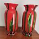 Bohemian vase pair "Bambus"