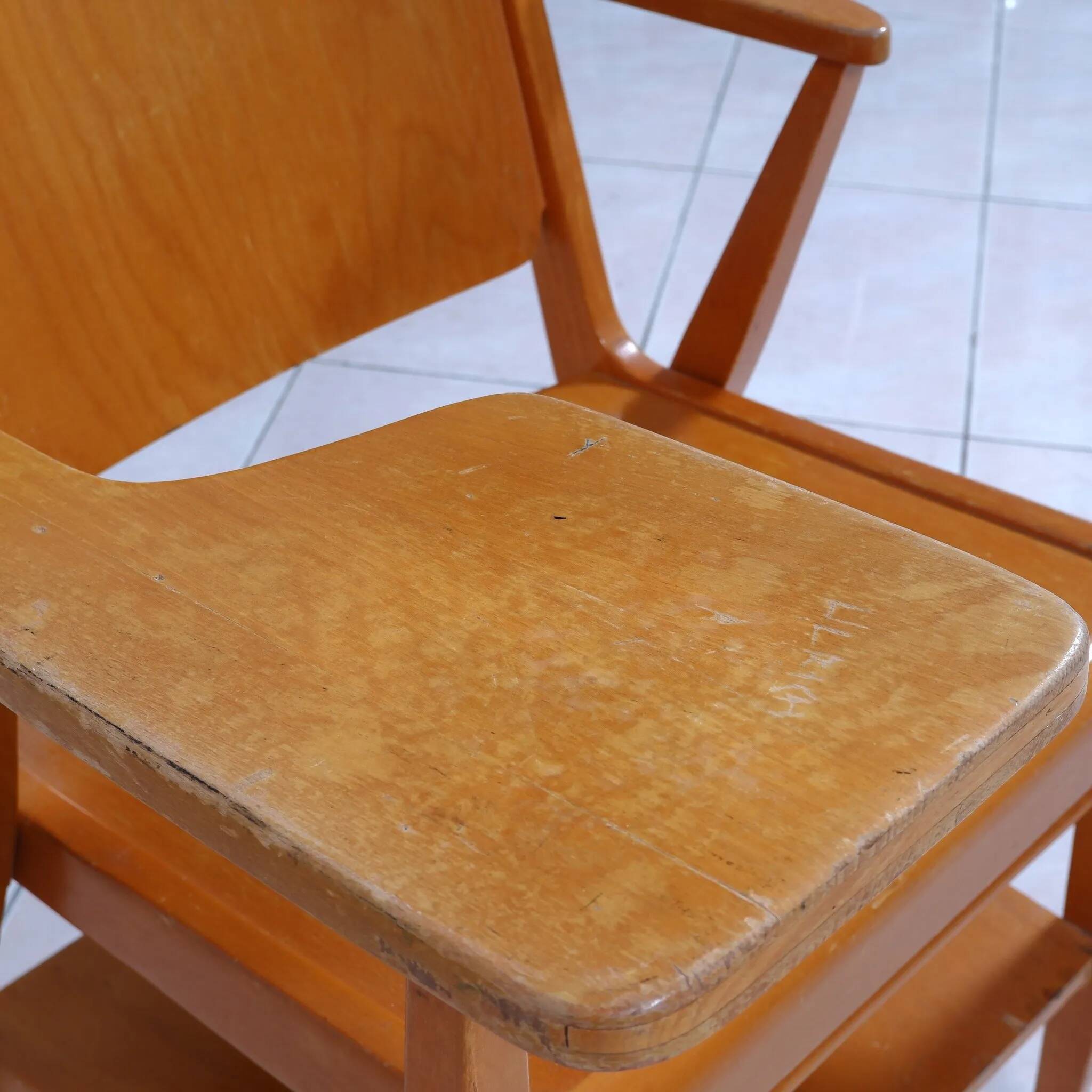 Franz Schuster „Forum Stadtpark“ chair with writing desk