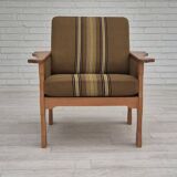 1970s, Danish design, club chair, original very good condition, furniture wool fabric.