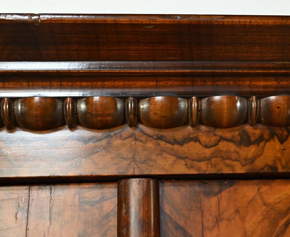 Burl Walnut Bookcase, Restoration Period – Early 19th Century