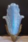 Antique Art Deco wall sconce in opalescent glass, Ezan France