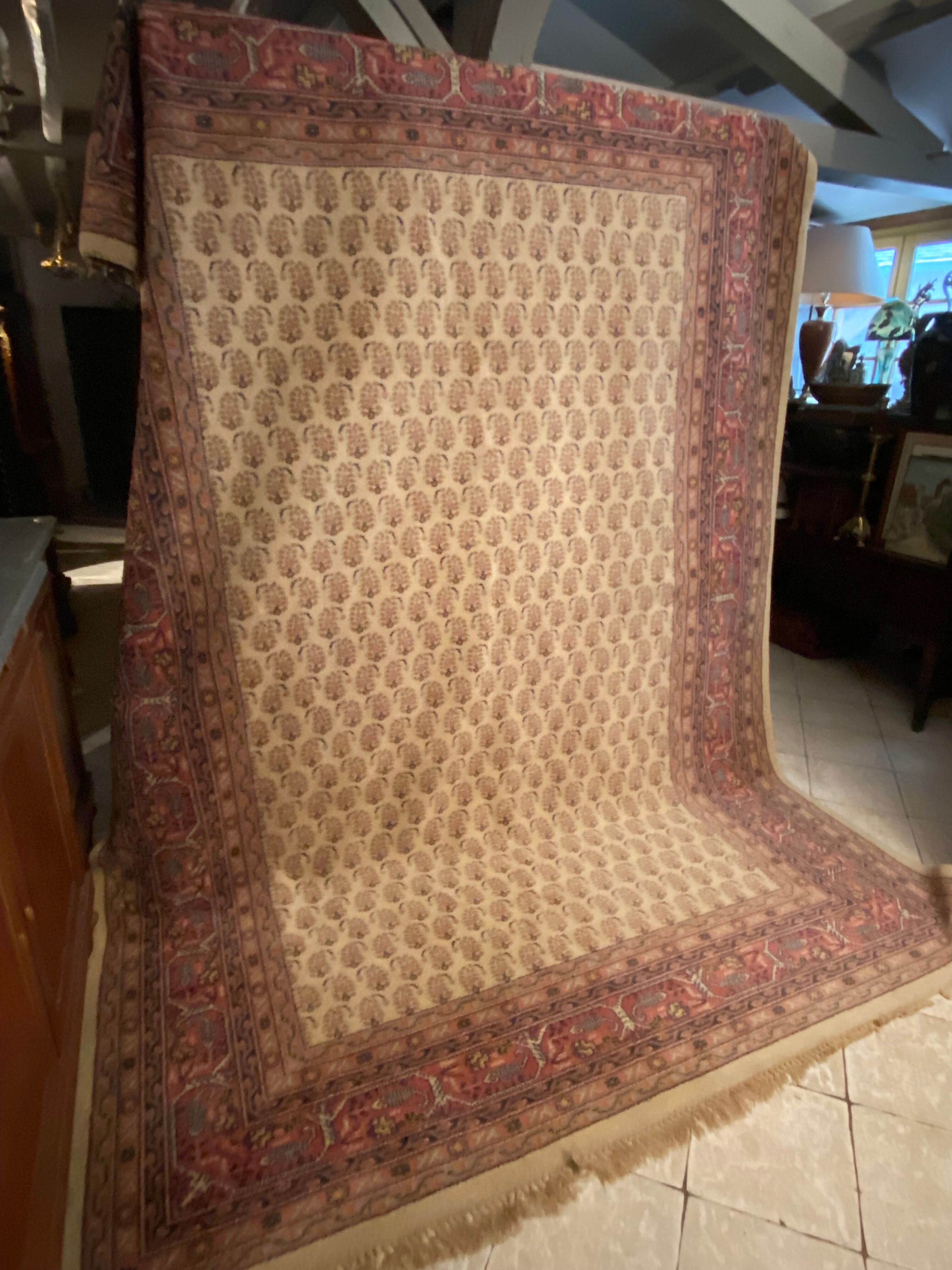 Oriental wool rug entirely handmade