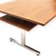Large vintage wenge table, usable as a dining table, conference table or desk, dating from the 1970s