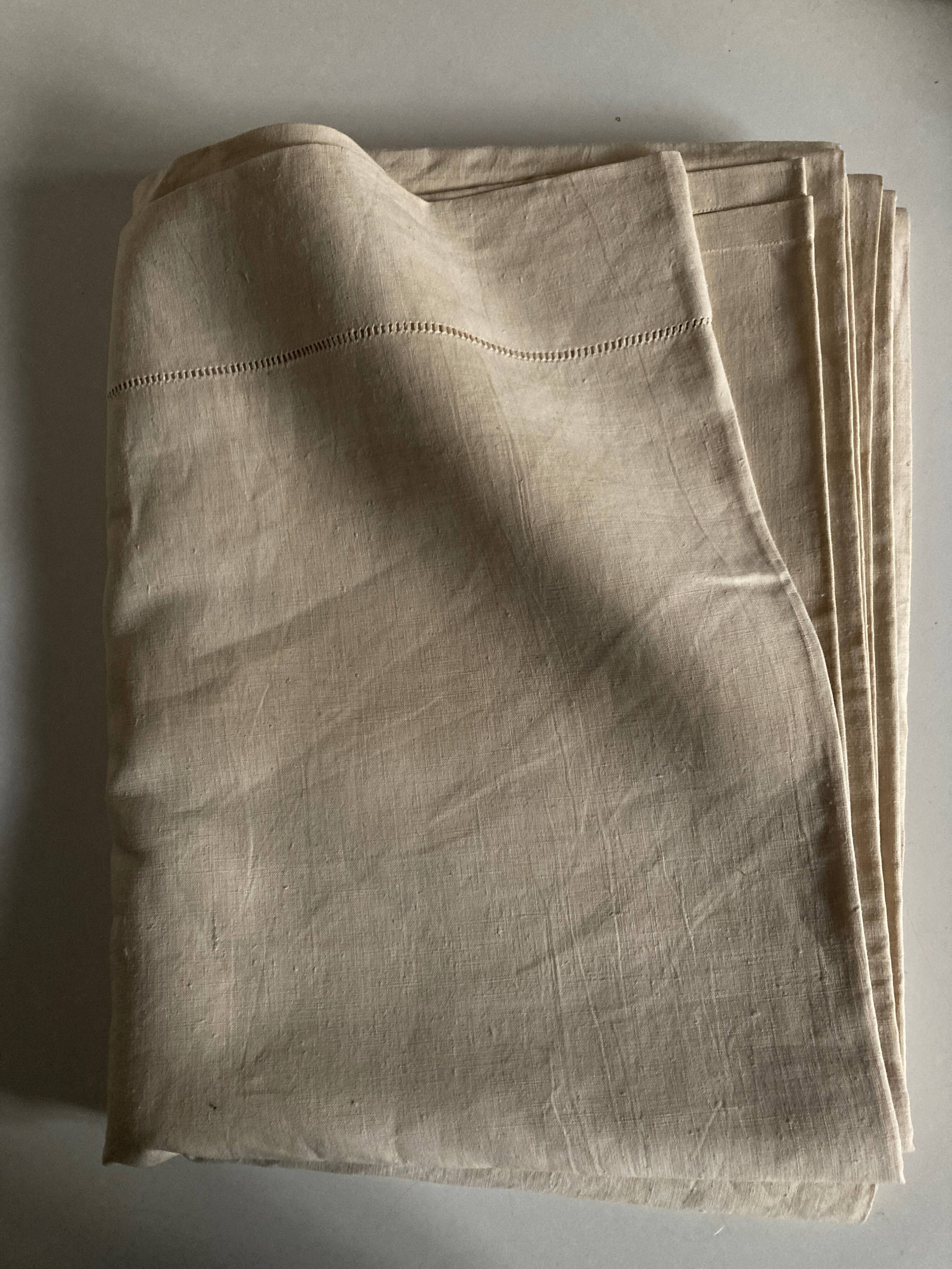 Reserve sheet for trousseau in linen canvas 1950 Le Bon Marché