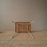 Wicker bedside table