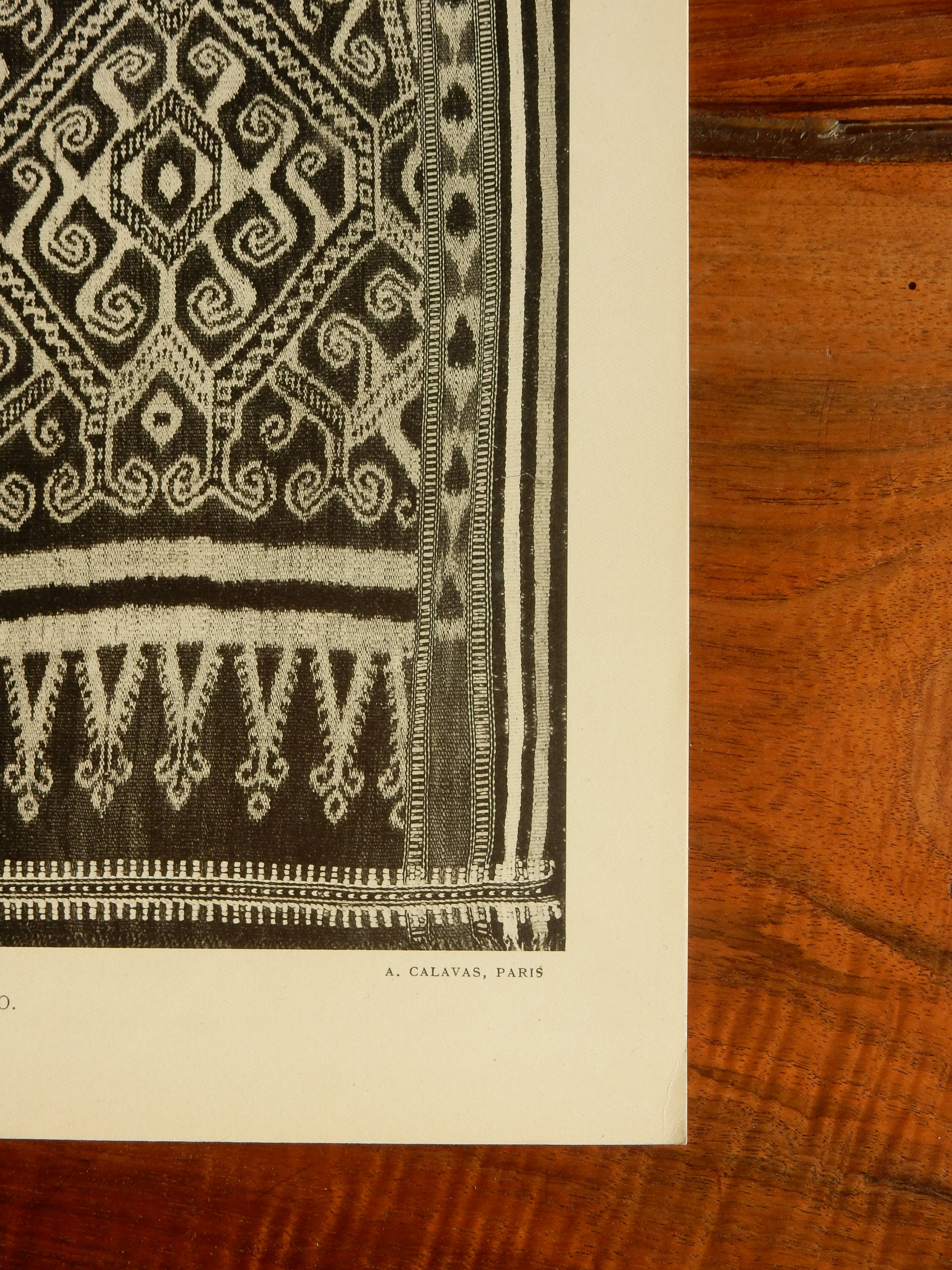 Old fabric board Ikät de Borné 1930