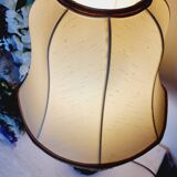 Large vintage table lamp in glazed ceramic, Oriental style 50s-60s.