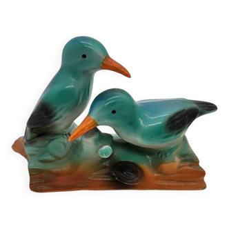 Porcelain Ceramic Birds Couple Figurine