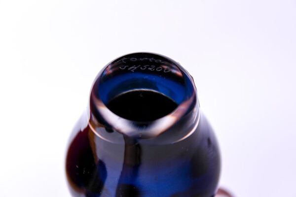 Vase miniature en verre par Mona Morales-Schildt pour Kosta 1950s