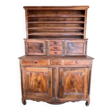 19th century Dauphinois sideboard in cherry wood, 2-part sideboard