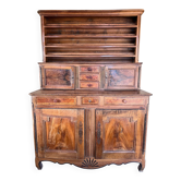 Vaisselier Dauphinois XIXe en merisier, buffet 2 corps