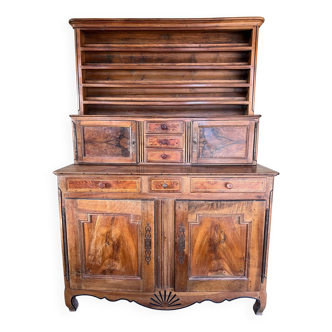 Vaisselier Dauphinois XIXe en merisier, buffet 2 corps