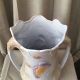 Slurry vase of salins les bains modele 7510 with a decor of kingfisher