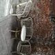Set living room armchairs sofa, table and seamstress in vintage rattan